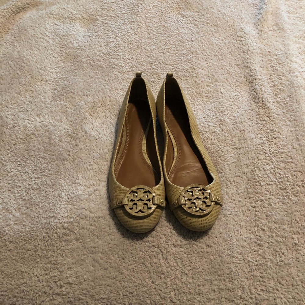 Tori Burch flats.  Gently worn.